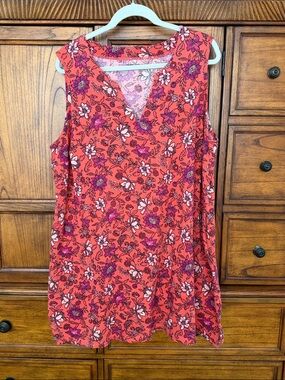 Lands End Sleeveless Tunic Dress 2X